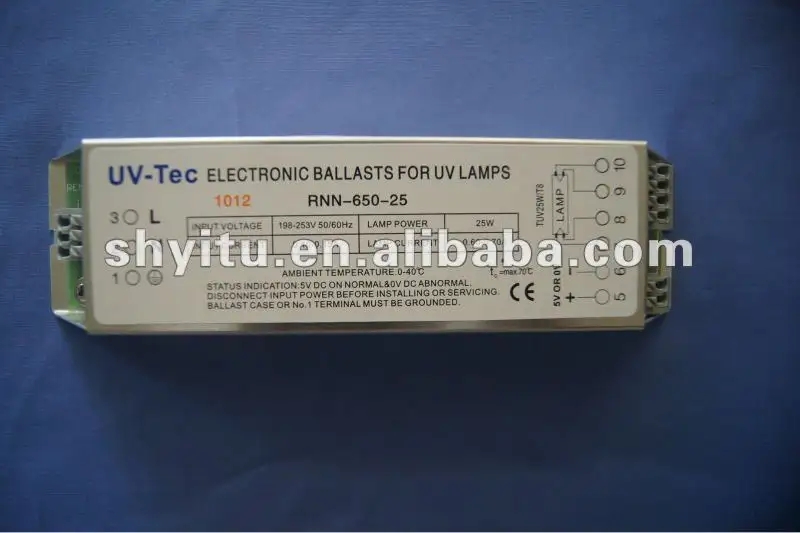 UV-TEC UV 램프 25w 를 위한 전자 밸러스트 25W 밸러스트