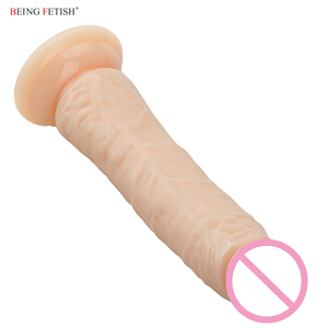 Pene Dildo lungo e sottile con ventosa senza palline per anale - Product Image 3