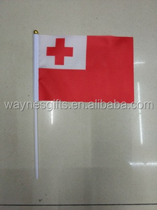 100% Polyester Silk Screen Print National <strong>Tongan</strong> <strong>Flag</strong> Stock Product - Product Image 6