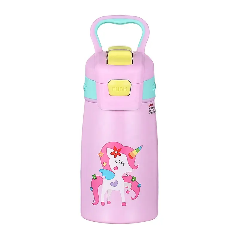 Child Cartoon Water Bottle Cute Cartoon Stainless Steel Water Bottle