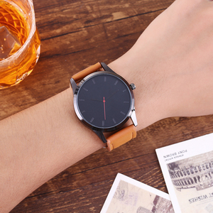 Orologio al quarzo con quadrante grande alla moda <span class=keywords><strong>orologi</strong></span> sportivi in pelle da uomo orologio da polso <span class=keywords><strong>di</strong></span> alta qualità (muslimah) - Product Image 6