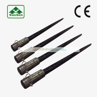 Accessoires pour machines agricoles, pointes de remplacement pour balles de foin ; kits de pointes avec écrou ou manchon, pointes pour chargeuses compactes