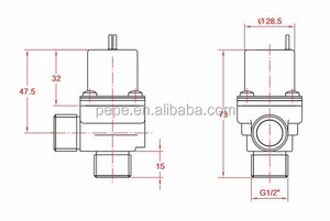 Katup Solenoid Air Otomatis untuk Perlengkapan Sanitasi, Pengontrol Aliran - Product Image 2
