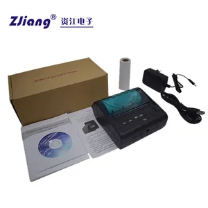2017 зицзян, новейшая модель 80 мм 3 дюймов Android термопечати портативных Wi-принтер синий зуб для sndroid IOS с загрузкой программного обеспечения ZJ-5807