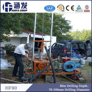 La perforadora portátiles HF80 fácil operación <span class=keywords><strong>familia</strong></span> cavando máquina de agua - Product Image 1