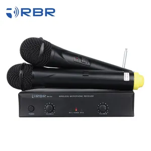 Micrófono inalámbrico de doble canal, dispositivo VHF, bm242