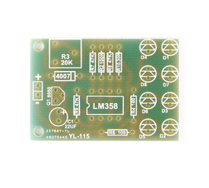 ชุดอุปกรณ์ไฟ LED สีฟ้า 5 มม. <span class=keywords><strong>LM358</strong></span> สำหรับทำไฟหายใจ ชุดอุปกรณ์อิเล็กทรอนิกส์ DIY สินค้าที่น่าสนใจ รองรับ BOM - Product Image 4