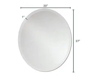 best selling beveled edge mirror plate square and round customize shape mirror good quality