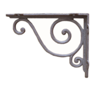 Supports d'angle en fonte populaires Supports d'angle décoratifs en fer Petits supports d'angle