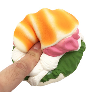 Jouets éducatifs forme douce Kawaii Dog Hamburger Slow Rising Anti-stress Squishies Toys - Product Image 5