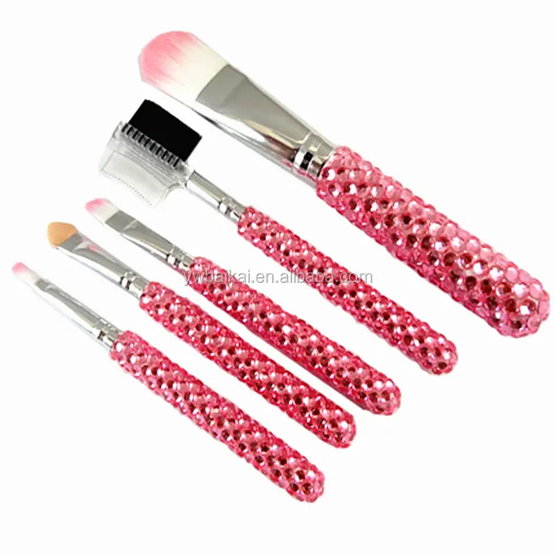 bling bling rhinestone makeup brushes for promotion Cosmetic brush set
