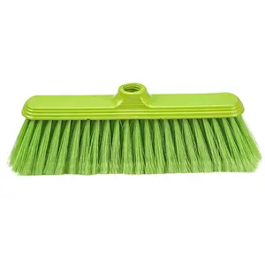 Colorful Brooms Wholesale Supported Customize Color Indoor Broom Head With PVC Bristle For Home Or Office Use