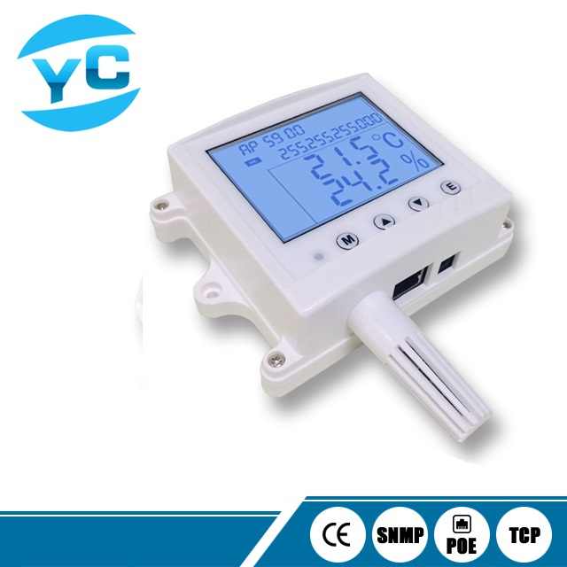Tcp/Ip Ethernet Modbus Sensor de Umidade Temperatura POE fonte de ...