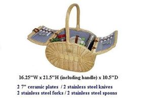 Caja de Regalo de Plástico de <span class=keywords><strong>Picnic</strong></span> De Mimbre tejidas a mano <span class=keywords><strong>Canasta</strong></span> de Alimentos Con Tapa - Product Image 5