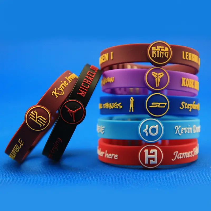 Yiwu factory crafts wrist band / silicon bracelet wholesale / custom silicone wristband