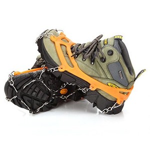 Delapan Bergigi Anti Selip Sepatu Salju Sepatu Crampon Cleat untuk Es Salju Anti Selip Pendakian Crampons Produk Luar Ruangan