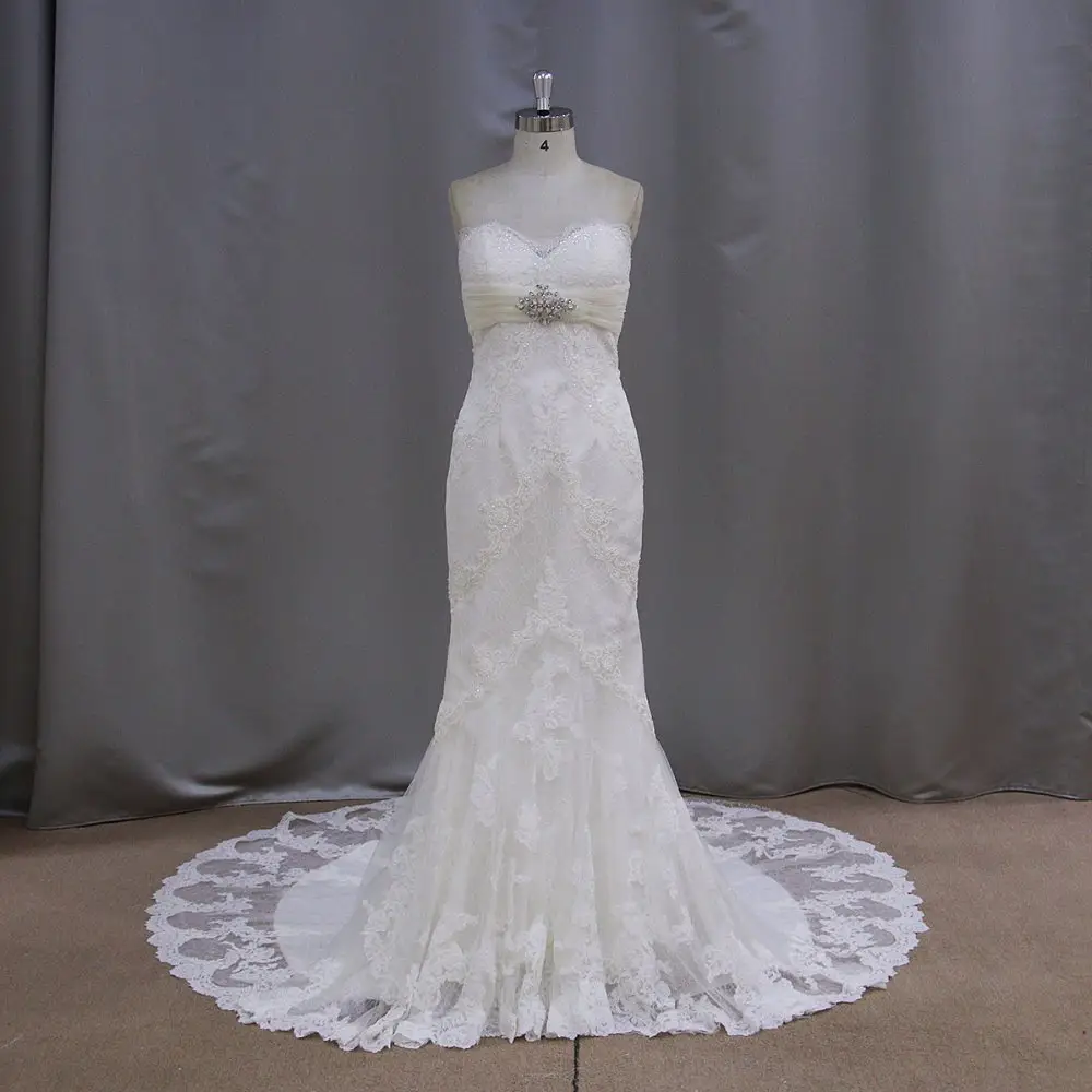 de véritables photos de la robe de mariée sirène 2015