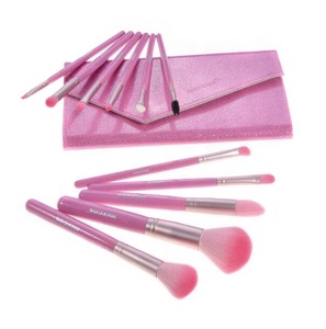 Tùy Chỉnh Màu Hồng Mềm Orange Lớn Chất Lượng Cao Nhãn Hiệu Riêng 11 Cái Mini Make Up Brushes Du Lịch - Product Image 1