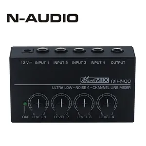 Fornecimento direto da fábrica Mixer de áudio profissional MX400 Ultra Low-Noise 4 canais
