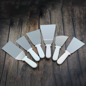 Gran Venta de espátula giratoria de acero inoxidable, juego de espátula para parrilla de barbacoa, juego de espátula de cocina de Metal con borde de corte con <span class=keywords><strong>mango</strong></span> de plástico - Product Image 2