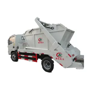 small DongFeng roll off garbage container truck,container garbage truck