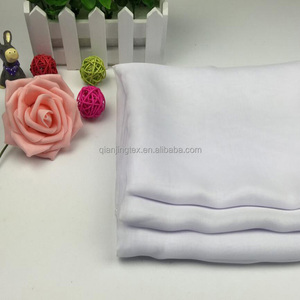 <span class=keywords><strong>Tela</strong></span> de Chifón Blanca Sedosa Transparente Delgada de 30D a Precio de Fábrica para Vestido de Verano - Product Image 5