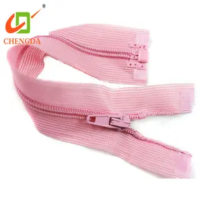 CHENGDA New Arrival 3# 4# 8# Long Chain Dress Invisible Lace Teeth Nylon Tape Zip Zipper