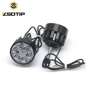 2 Stuks Universele Motorfiets Led Koplamp Spotlight Zijspiegel Mount Installatie Assistentie Lamp