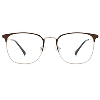 Fabricants de lunettes incassables Armazon De Acetato Marque de lunettes carrées en métal Cadres de lunettes tendance Lunettes de vue