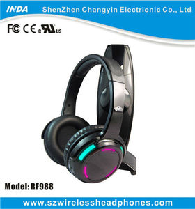 Auriculares Inalámbricos LED UHF de 3 Canales para Discoteca Silenciosa, Bodas, DJ, Cumpleaños RF988 - Product Image 6