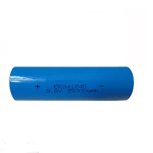 Custom lisocl2 DD size 3.6 V er341245 35Ah 차 lithium battery