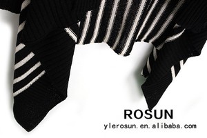 noir et <span class=keywords><strong>blanc</strong></span> motif rayé <span class=keywords><strong>cardigan</strong></span> <span class=keywords><strong>long</strong></span> femme - Product Image 5