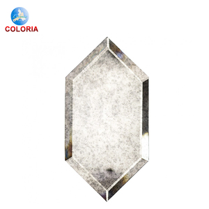 Mosaïque de carreaux de verre hexagonaux biseautés <span class=keywords><strong>gris</strong></span> Paris pour crédence - Product Image 2