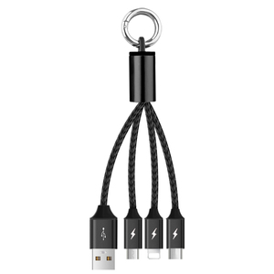 Usine <span class=keywords><strong>En</strong></span> Gros <span class=keywords><strong>multi</strong></span> <span class=keywords><strong>3</strong></span> <span class=keywords><strong>en</strong></span> <span class=keywords><strong>1</strong></span> <span class=keywords><strong>en</strong></span> alliage de nylon de chargement micro <span class=keywords><strong>usb</strong></span> <span class=keywords><strong>câble</strong></span> - Product Image 3