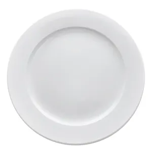 Restoran 10 "Piring Bawah Keramik Besar, Piring Makan Malam Putih untuk Restoran Piring Porselen Putih