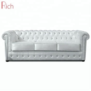 Canapé chignons field en cuir véritable, 3 places, style classique antique, <span class=keywords><strong>sofa</strong></span> de salon, conception classique, luxueux - Product Image 5