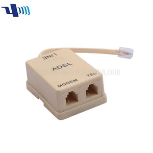美国 ADSL 滤波器 ADSL RJ11 6p2c 电话分配器 1 至 2 调制解调器