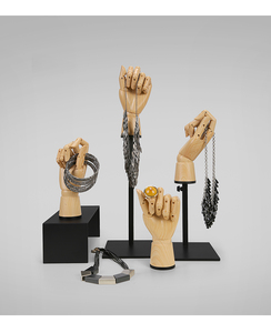 สไตล์ใหม่สีไม้ Mannequin Hand กระเป๋ารองเท้าแว่นตากันแดดจอแสดงผลมือ Manikin Made In China - Product Image 2