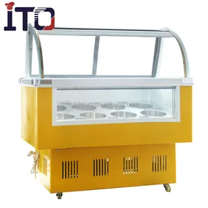 CE ROHS approved ice cream display freezers price