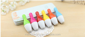 Bolígrafo pluma 0,5mm Caneta de Papelaria personalidad papelería Kawaii bolos bolígrafo retráctil - Product Image 6