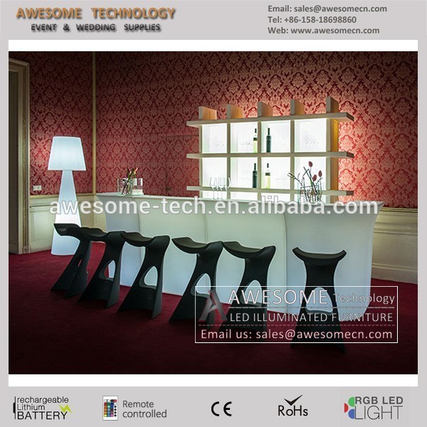 Moderne barre de la maison contre conception / led comptoir de bar