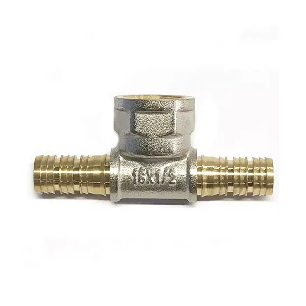 10mm Brass Barbed Pipe Fittings Tee Connector Joints
