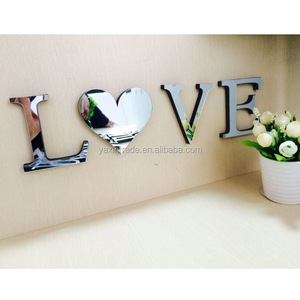 Acrylic Decorative Mirror <strong>Wall</strong> Sticker Home Decor Alphabet <strong>Letters</strong> - Product Image 4