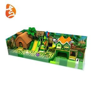 Miniparque infantil de plástico con temática de animales de <span class=keywords><strong>jungla</strong></span> para niños, suministros de fábrica, con <span class=keywords><strong>bolas</strong></span> de océano - Product Image 1