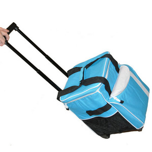 आउटडोर आयोजनों के लिए उच्च गुणवत्ता वाला 600D इंसुलेटेड पिकनिक ट्रॉली कूलर बैग, पहियों के साथ हॉट सेल फ्रोजन-लंच कूलर - Product Image 3