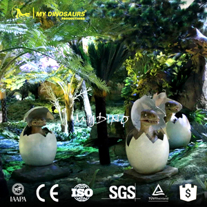 Statue d'œuf de dinosaure en fibre de verre Z MY DINO AD-133, œufs de dinosaure artificiels, nid de dinosaures - Product Image 4