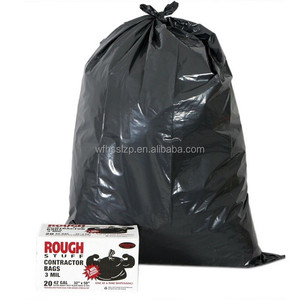 헤비 듀티 42-55 갤런 블랙 계약자 플라스틱 쓰레기 쓰레기 봉투 - Product Image 2
