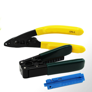Kit Peralatan Serat Optik FTTH, untuk Memasang Konektor Cepat dan Kabel Jatuh Serat Optik