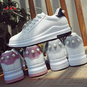 Donne di alta Qualità del Commercio All'ingrosso Ragazze Bianche Nuove <span class=keywords><strong>Scarpe</strong></span> Casual 2018 - Product Image 1