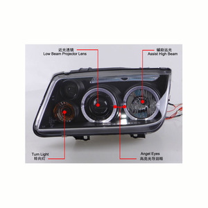 Faro Led con ojos de Ángel modificados para VW <span class=keywords><strong>Bora</strong></span> Jetta, año 1999-2005 - Product Image 4